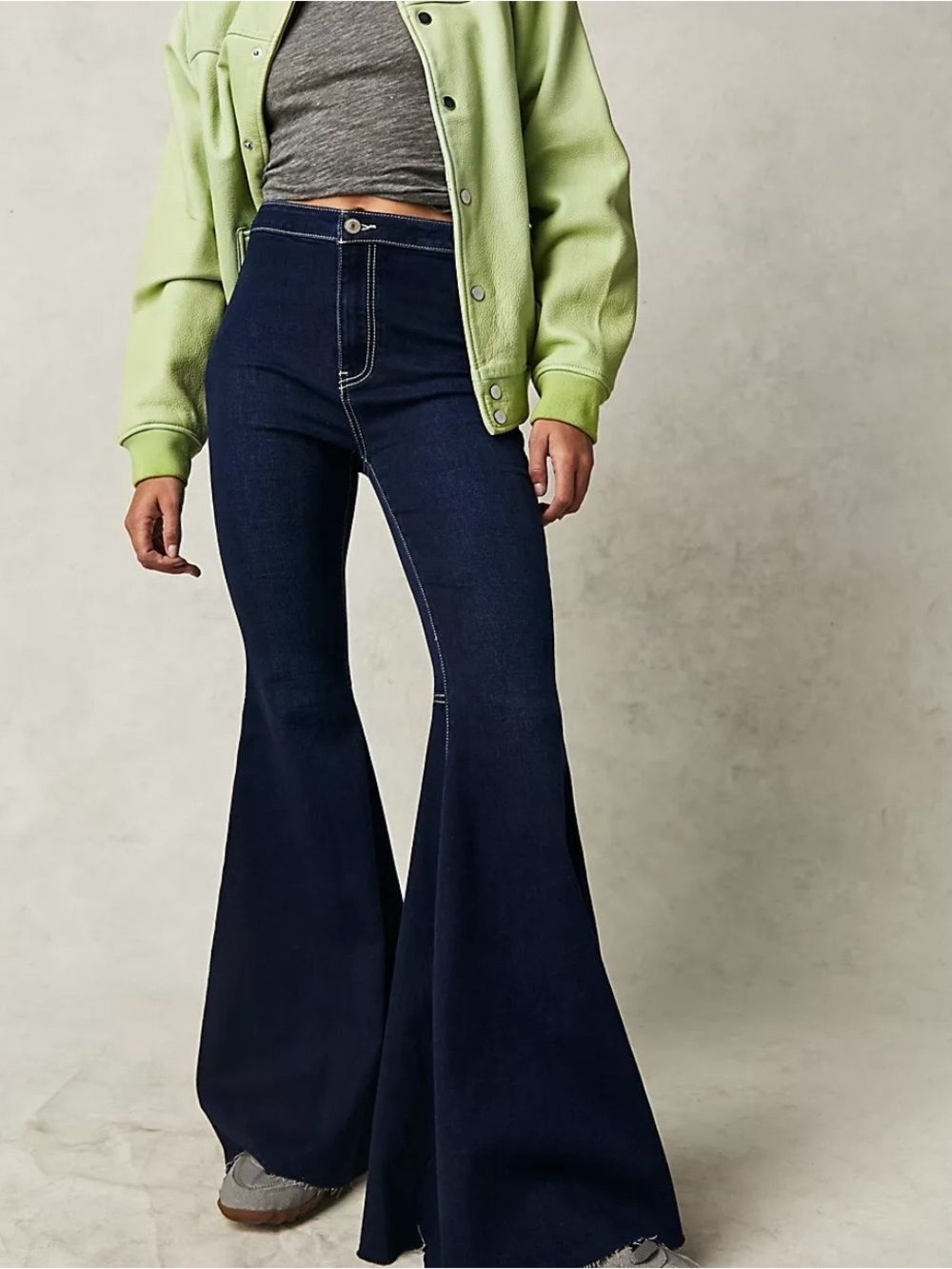 Free people just float on flare jeans